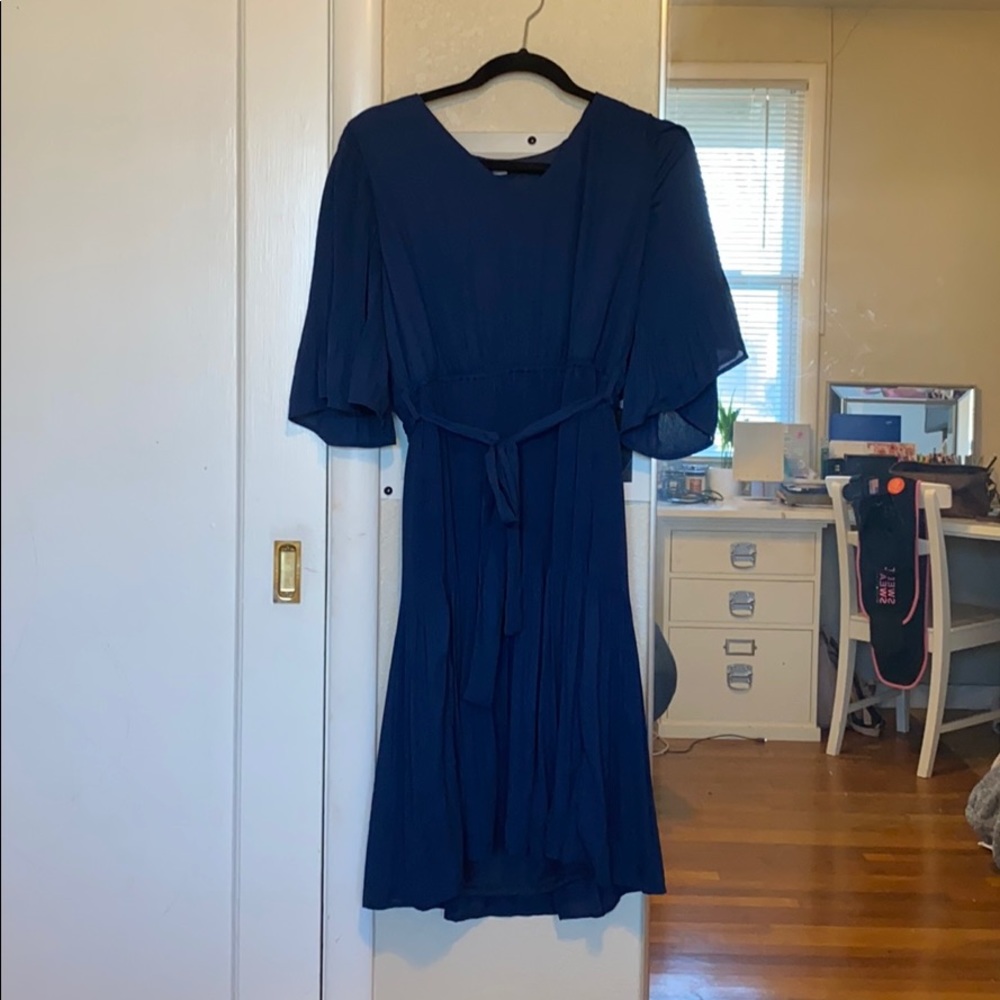 NWT JessaKae/Polagram blue dress size large